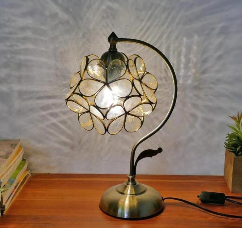 卓上スタンド寝室 書斎 暖かい ステンドランプ ステンドグラス NEXPOTALLINN_EU