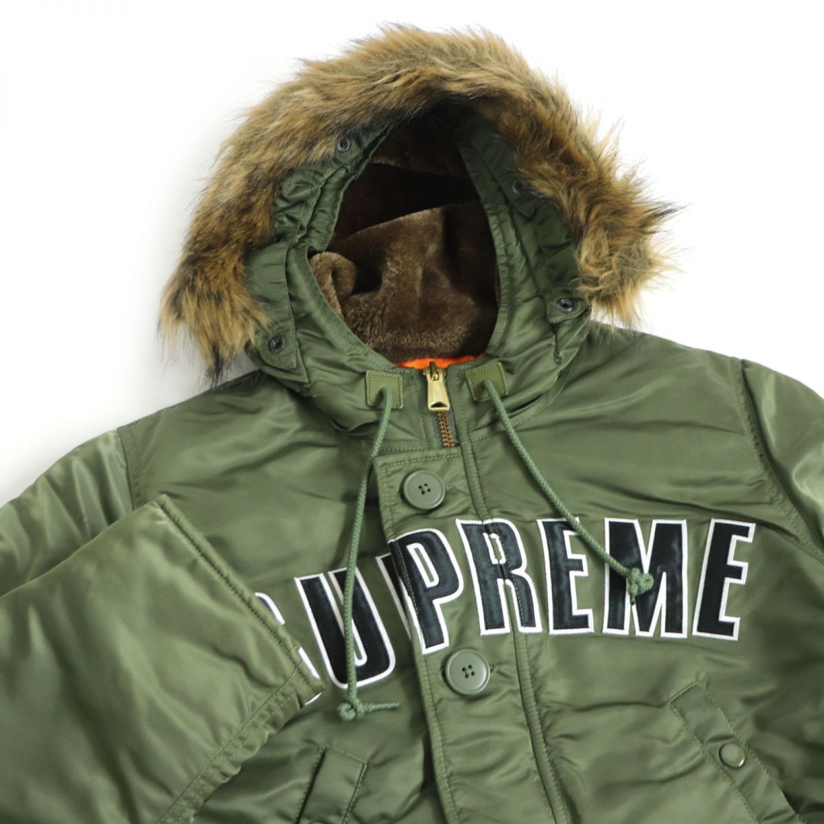 良品Supreme/シュプリーム Arc Logo N-3B Parka アーチロゴワッペン