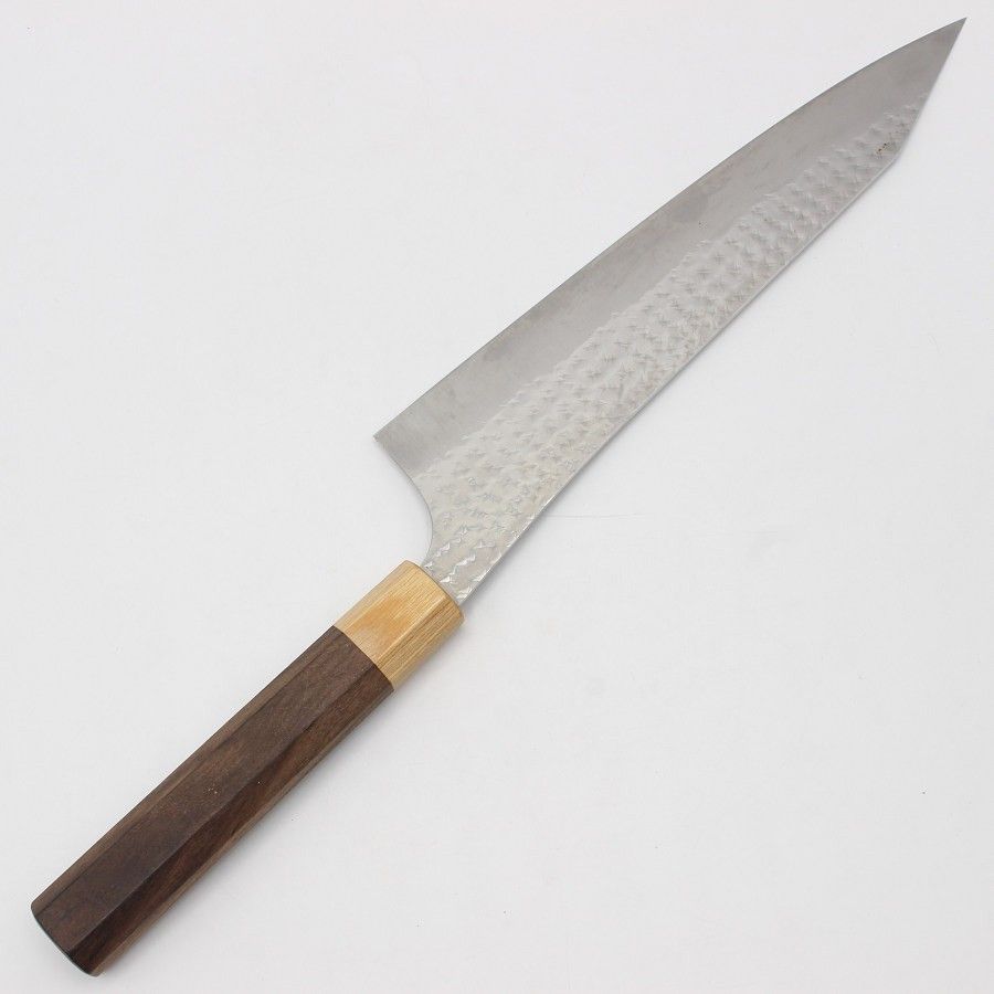 美品】黒崎優 閃光 文化包丁 八寸 八角柄 刃渡り約240mm 【公式通販】