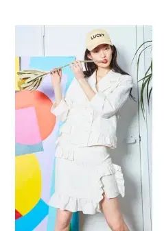 LUCKY CHOUETTE ラッキーシュエトゥ フリル ディテール ジャケット 36 サイズ