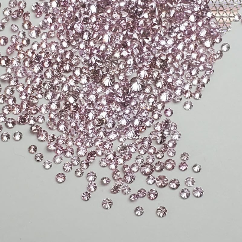 10 ピース 0.015 ct 合計 約 0.225 ct Fancy Intense Purplish Pink ±SI1 天然 ピンク  ダイヤモンド メレ 量り売り 品 - メルカリ