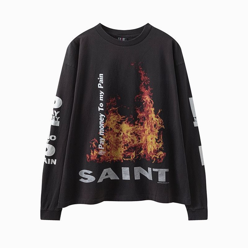 24ss SAINT MICHAEL PAY MONEY TO MY PAIN セントマイケルヴィンテージ SAINT MX6 長袖シャツ ロング TシャツSAINT MXXXXXX - メルカリ