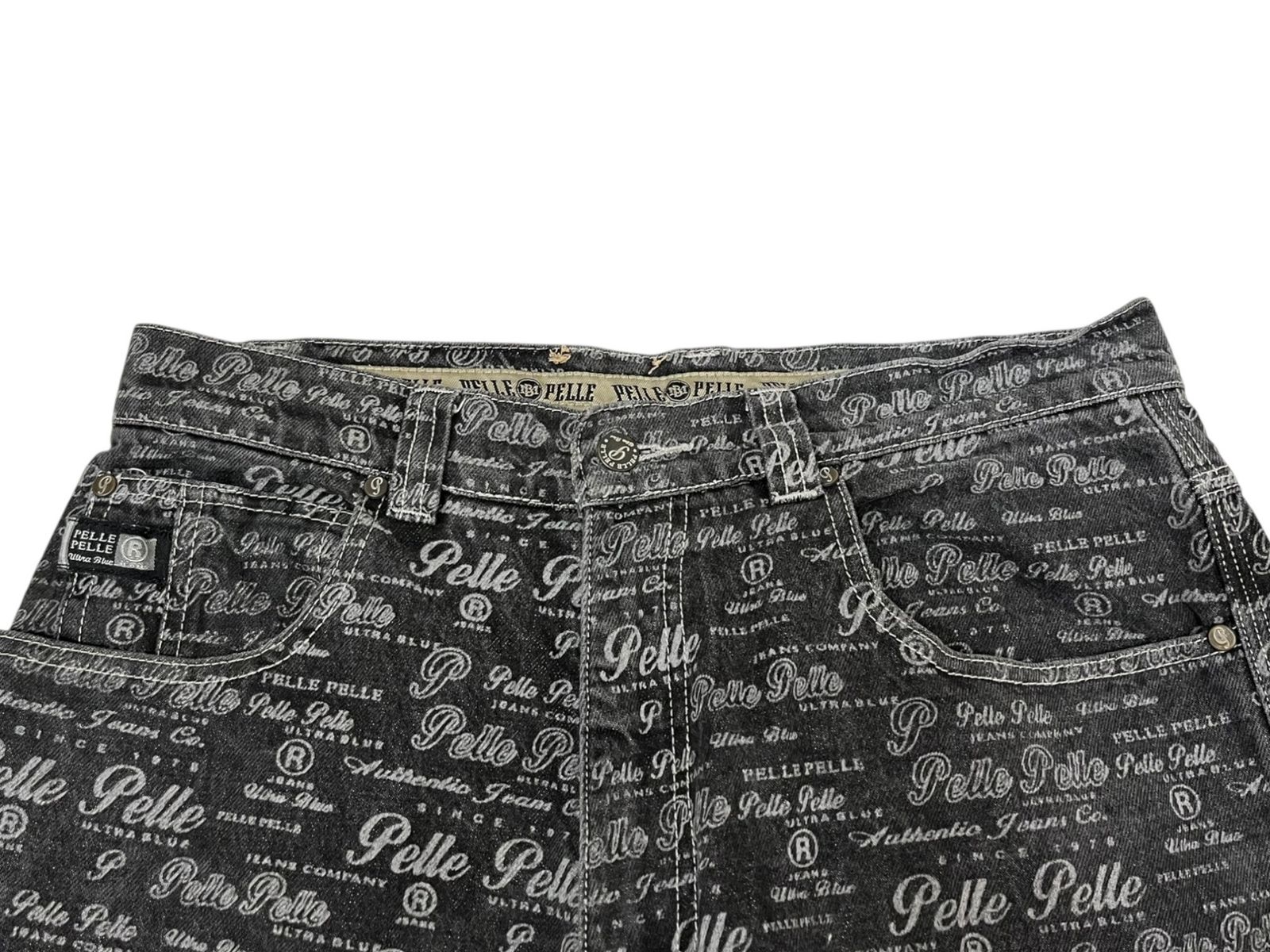Pelle Pelle (ペレペレ) ブラックデニム パンツ 50BPA 32