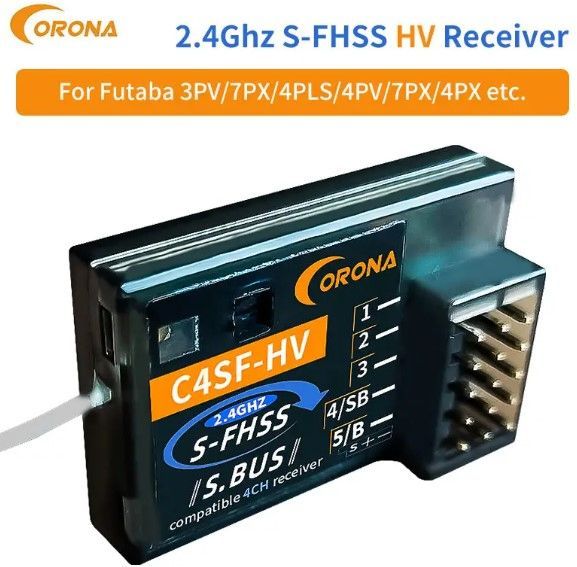 Corona C4SF-HV 4CH 受信機 【 S.BUS 2.4G S-FHSS フタバ 互換 】 (C4SF-HV(4CH) - メルカリ