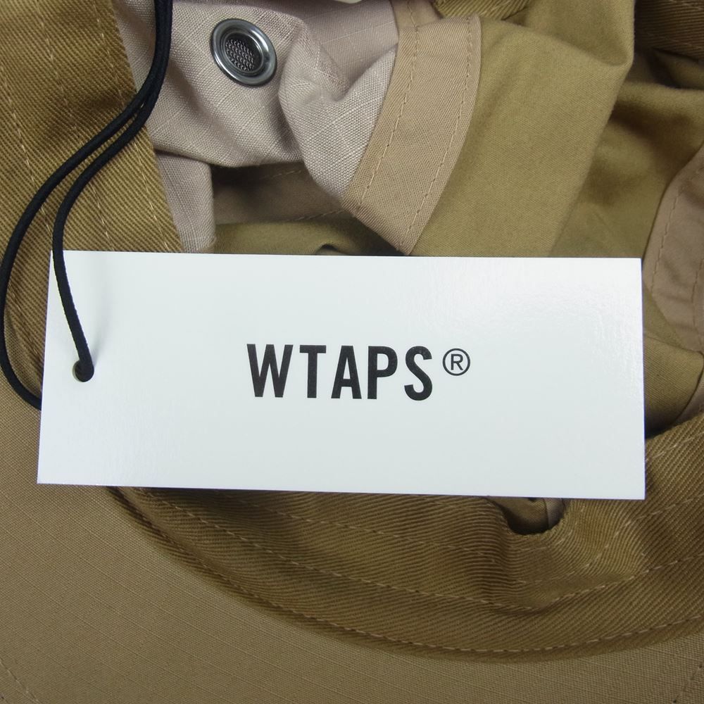WTAPS ダブルタップス 21AW 212HCDT-HT01 T-5 01 CAP キャップ ロゴ カモフラ 迷彩 帽子 ベージュ系 F【中古】