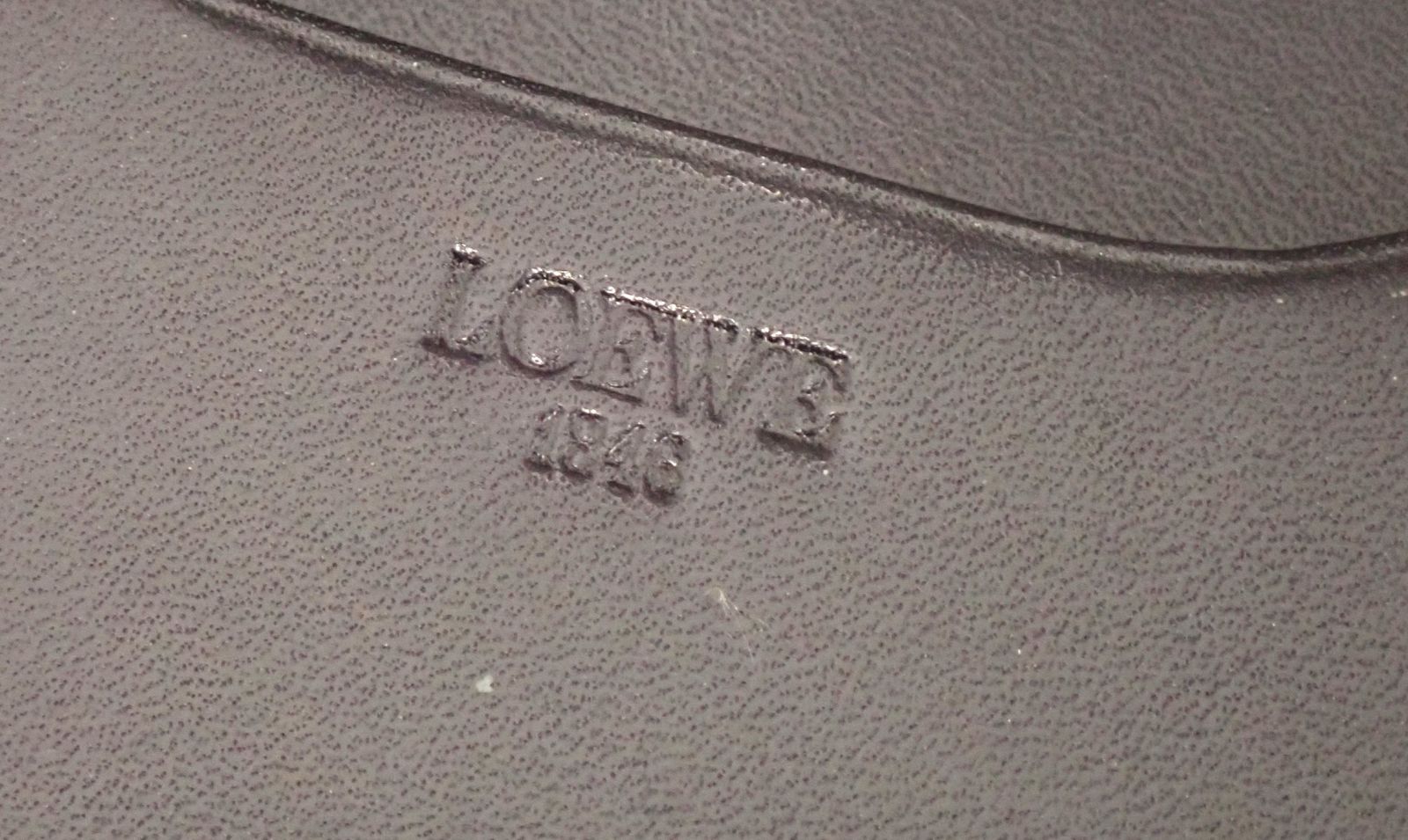 ✨【LOEWE ロエベ 手帳カバー】グレーレザー / 純正ボールペン付