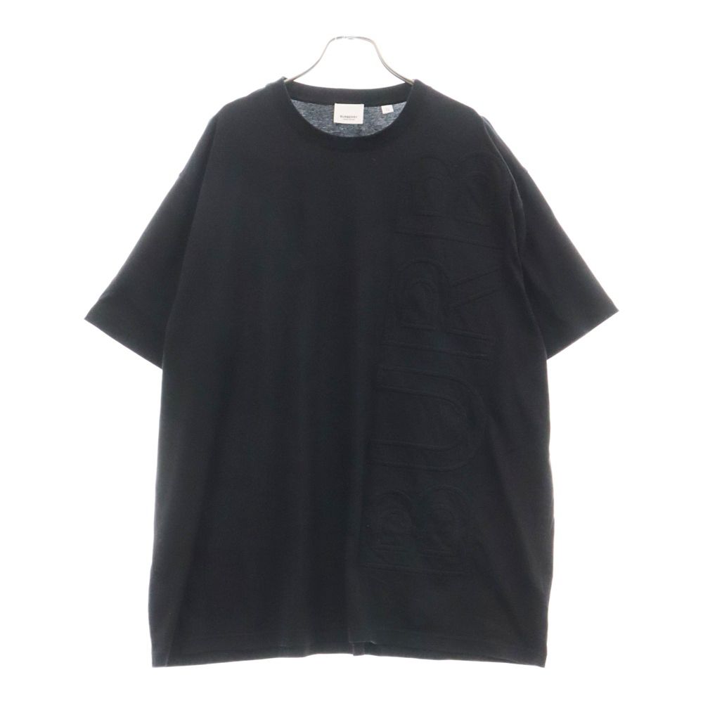 BURBERRY (バーバリー) エンボスロゴTシャツ 半袖 カットソー ブラック 