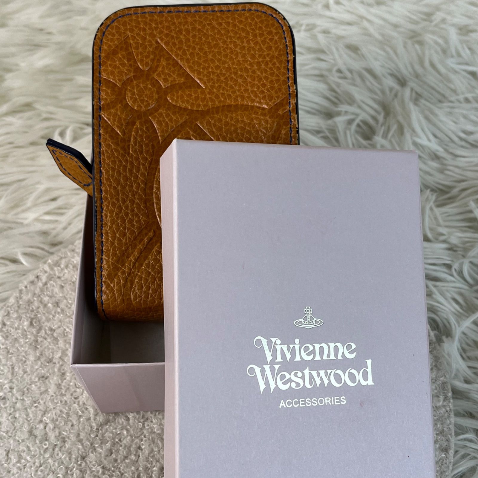 美品 Vivienne Westwood シガレットケース レザー キャメル