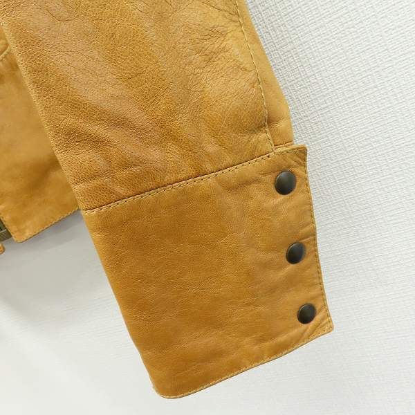 ミュウミュウ MIUMIU イタリア製 レザー ジャケット 本革 シングル a951741 GULLKHAN_COM