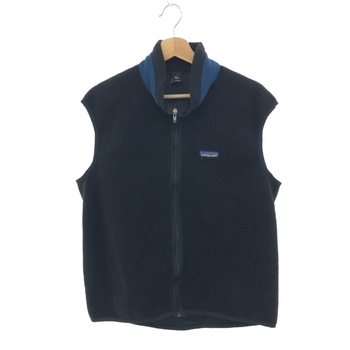 patagonia　ベスト patagonia パタゴニア フリースベスト ブラック 24002 96年 ジップ