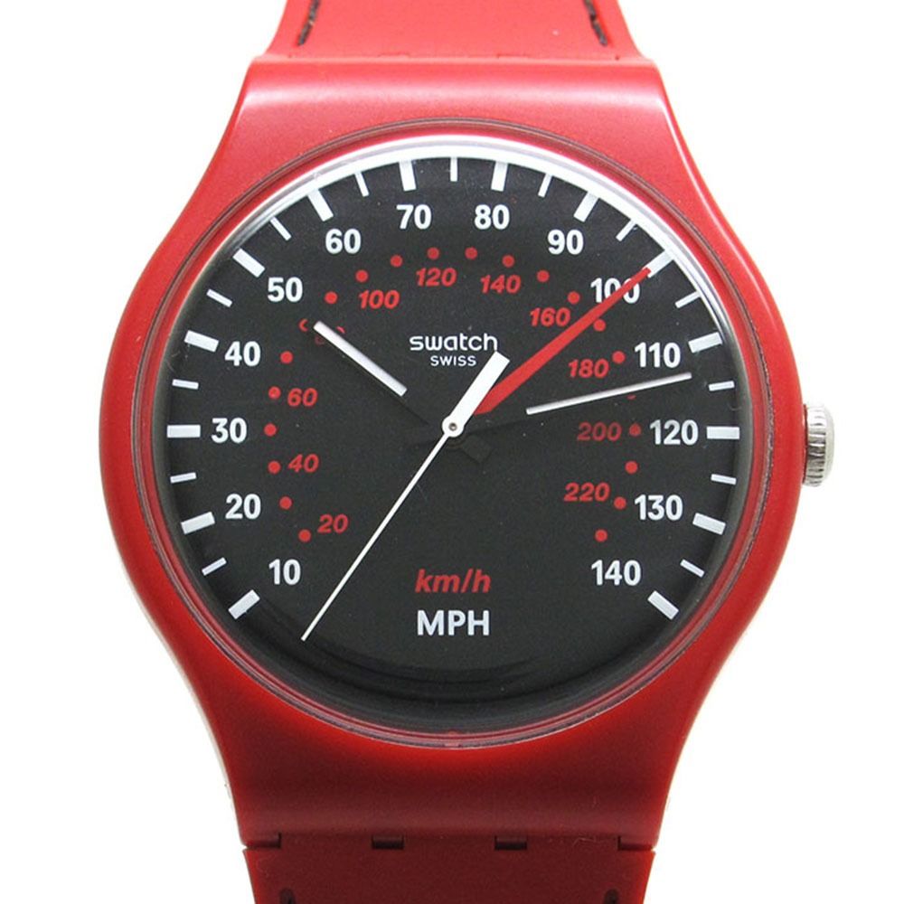 Swatch スウォッチ 腕時計 SUOR104 RED BRAKE クォーツ
