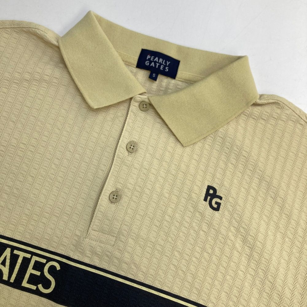 パーリーゲイツ　ポロシャツ　新品未使用　サイズ５ サイズ：5 PEARLY GATES パーリーゲイツ 2024年モデル 半袖ポロシャツ