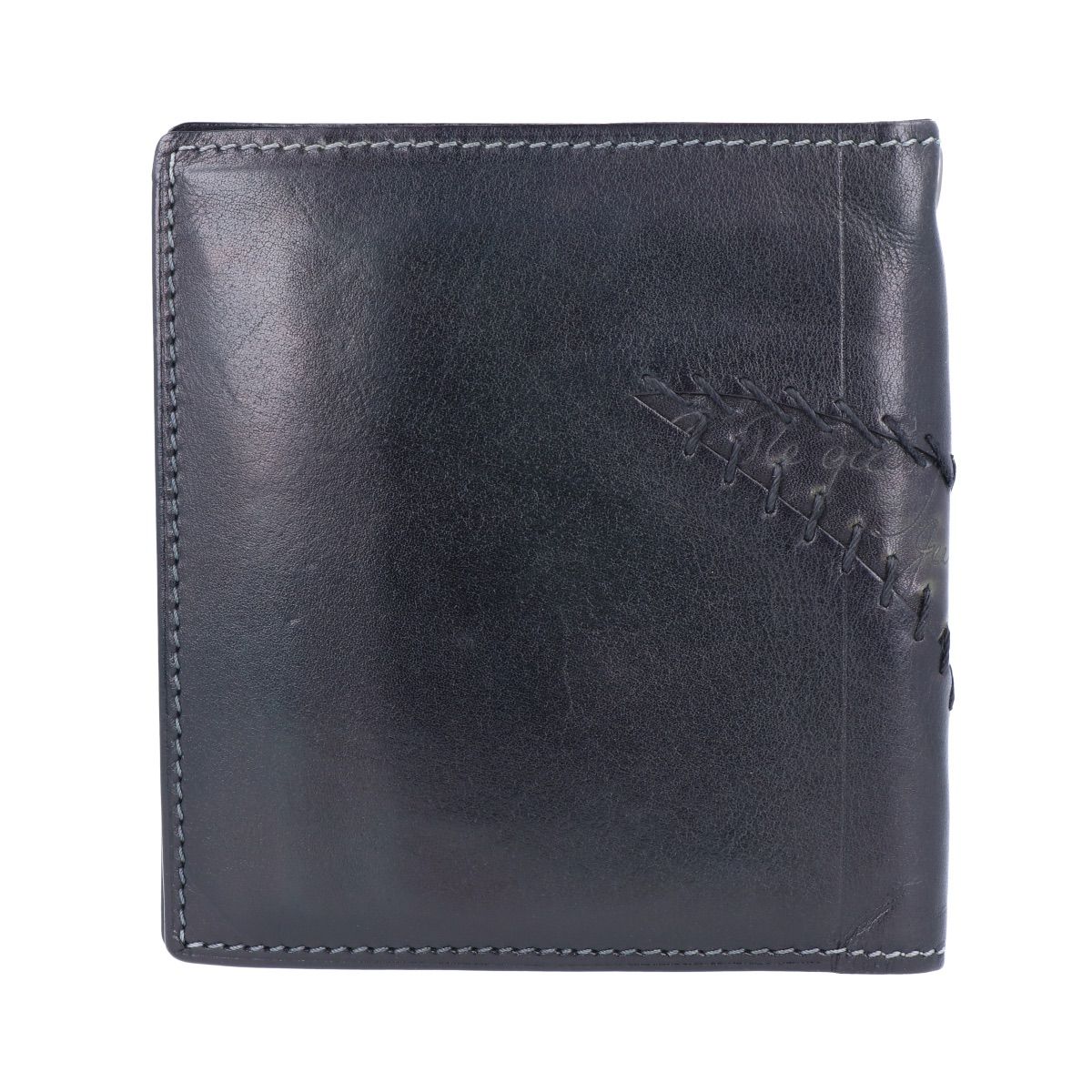 【新品✨】ベルルッティ カリグラフィ 二つ折り財布 コンパクトウォレット 黒 Berluti ベルルッティ カリグラフィ 財布 二つ折り財布 折り財布