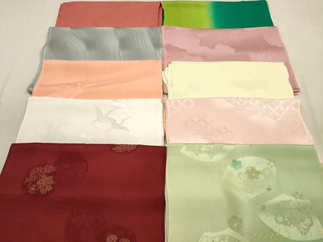 平和屋着物 和装小物 帯揚げ10枚セット 正絹 DAAX2087xg