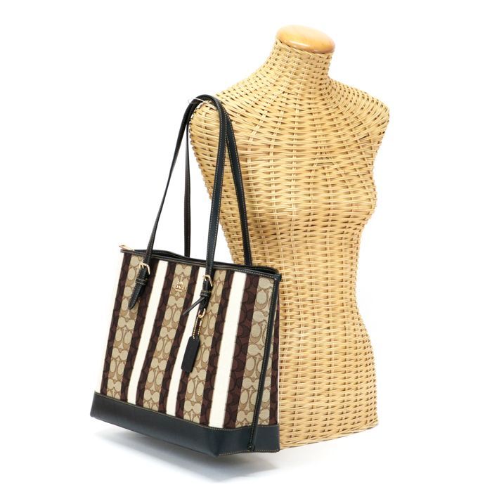 コーチ COACH モーリー トート イン シグネチャー ジャガード ウイズ 
