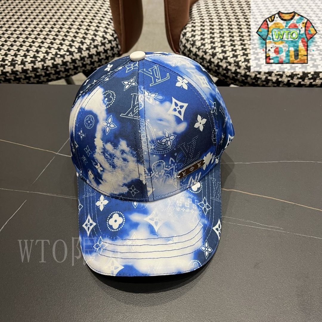 Louis Vuitton 花柄ベースボールキャップ Louis Vuitton 花柄ベースボールキャップ Louis Vuitton 花柄