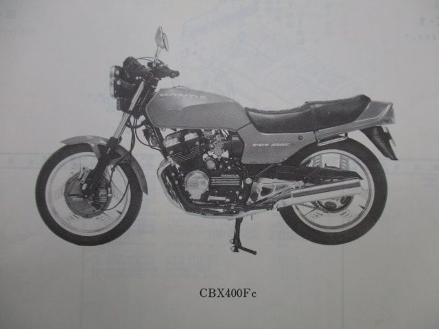 CBX400F パーツリスト 1版 ホンダ 正規 中古 バイク 整備書 NC07-100