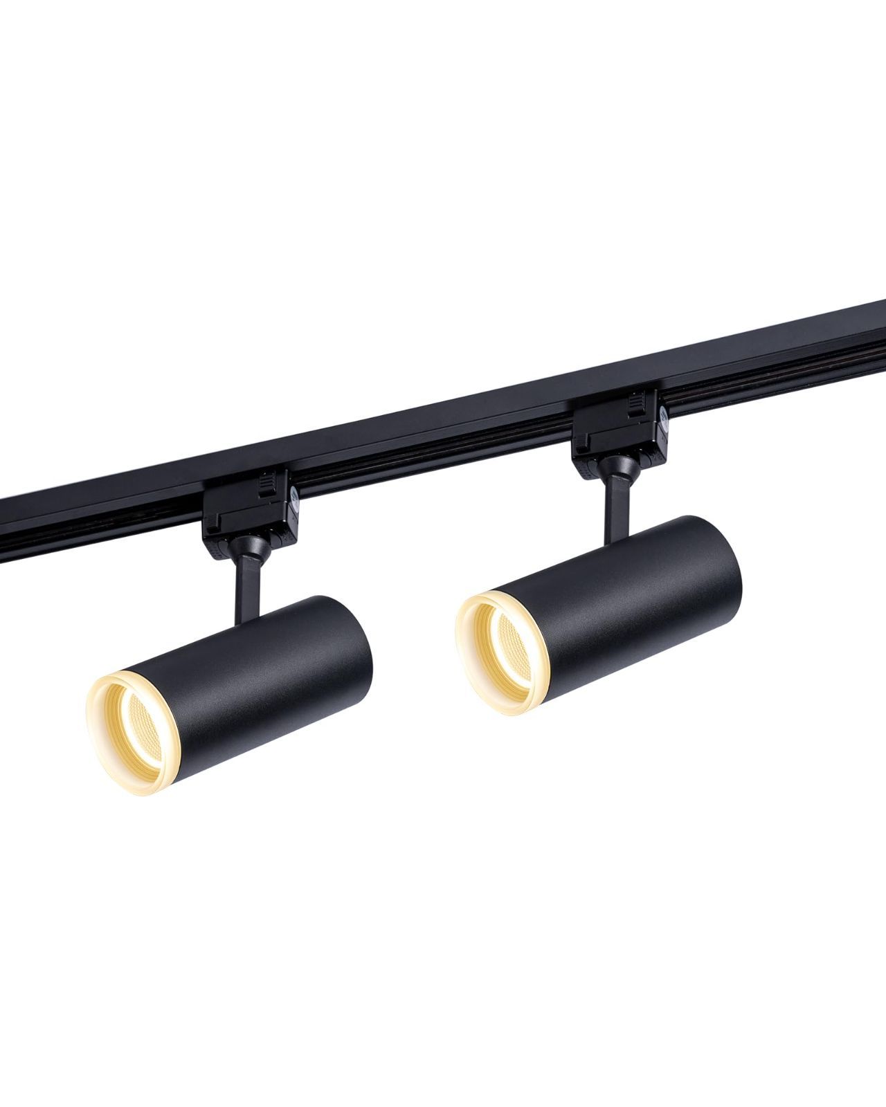 ブラック 入り Aisilan ライティングレール用スポットライト回転90 ° 一体型照明 LED 昼白色 4000 K ダクトレール用ライティングバー 消費電力9 W 圧倒的の演色性Ra 93 取付簡単 セット