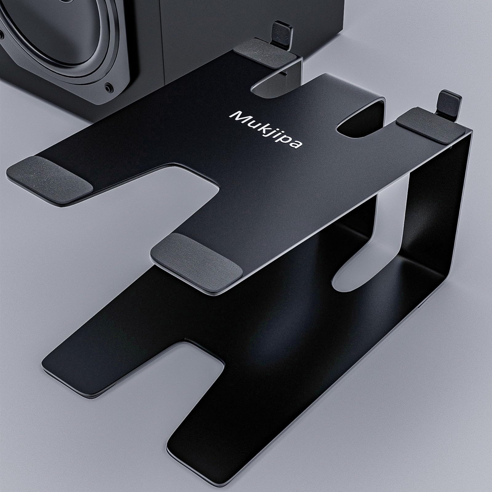 Mukjipa AB-M スピーカースタンド 卓上 小型スピーカーアルミ台座 5