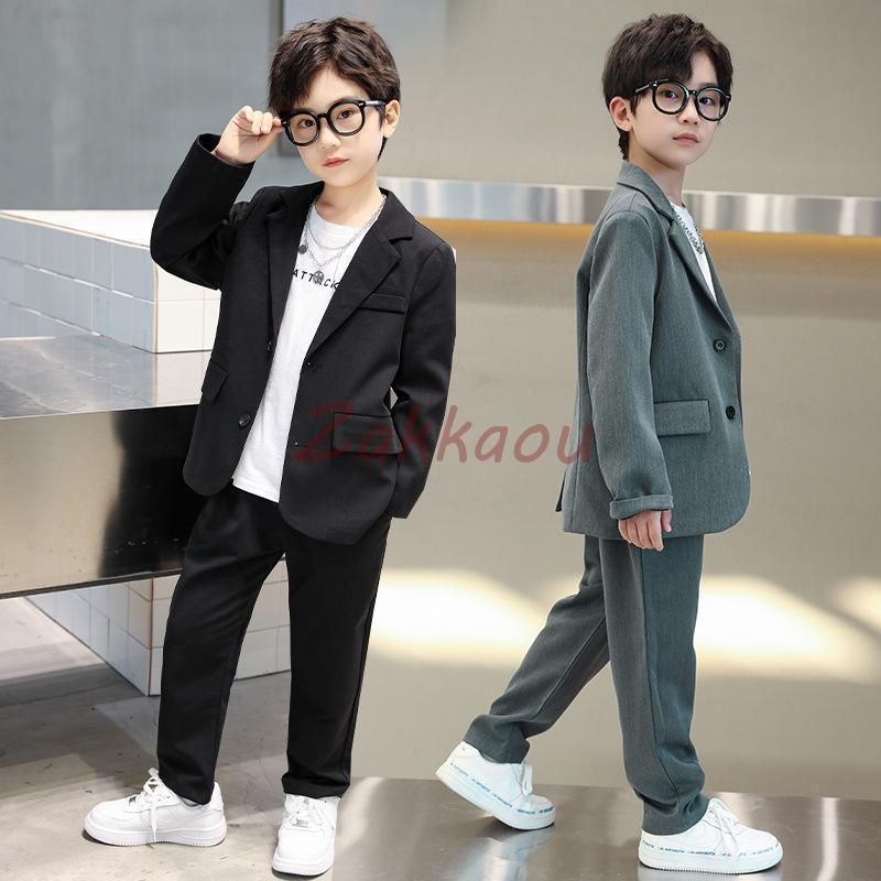 子供スーツ 男の子 スーツ 卒業式 フォーマル キッズ スーツ 2点セット 入学式 スーツ 男児 セットアップ 発表会 入園式 七五三 お誕生日会 結婚式 120?170cm