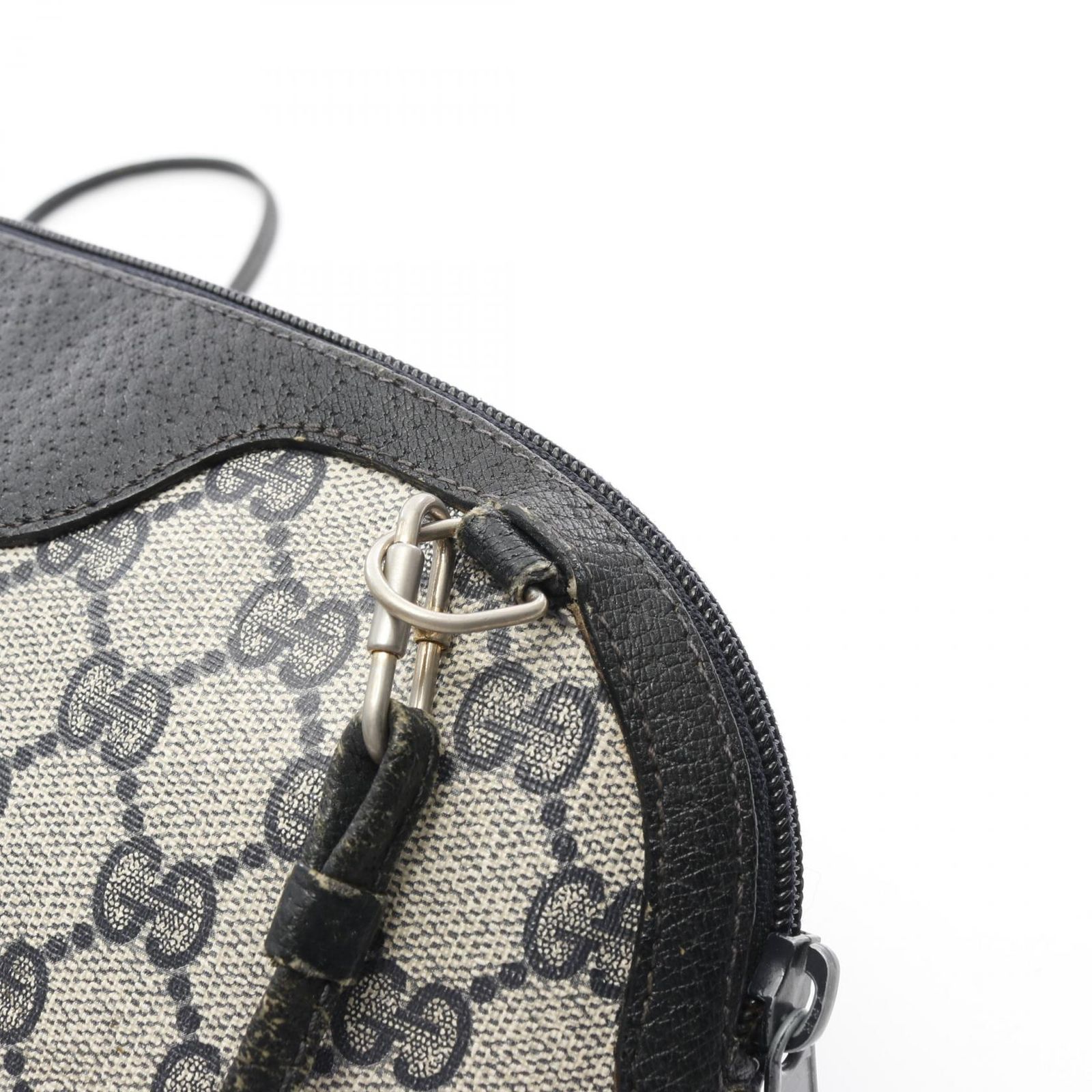 ☆GUCCI☆グッチ ショルダーバッグGGキャンバス オールドグッチpvcレザー グッチ GGプラス PVC×レザー ショルダーバッグ ブラウン 007