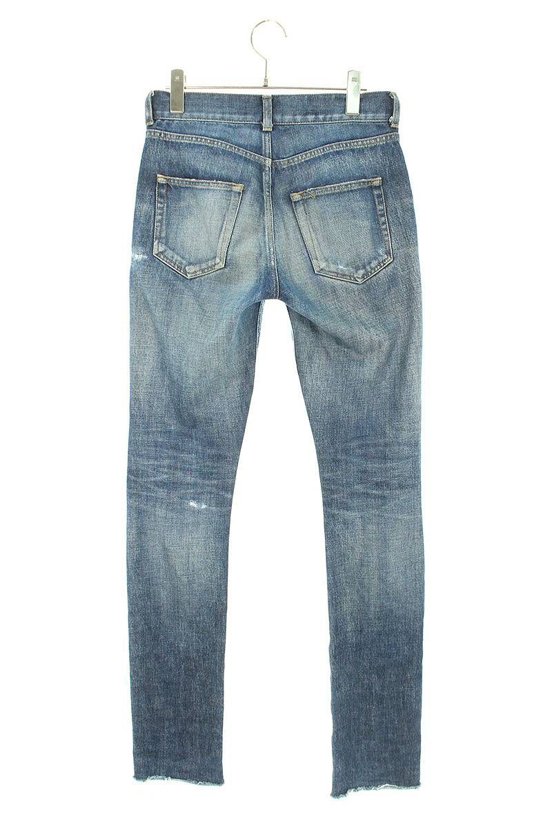 サンローランパリ 527503 Y893R カットオフリペア加工スキニーデニム