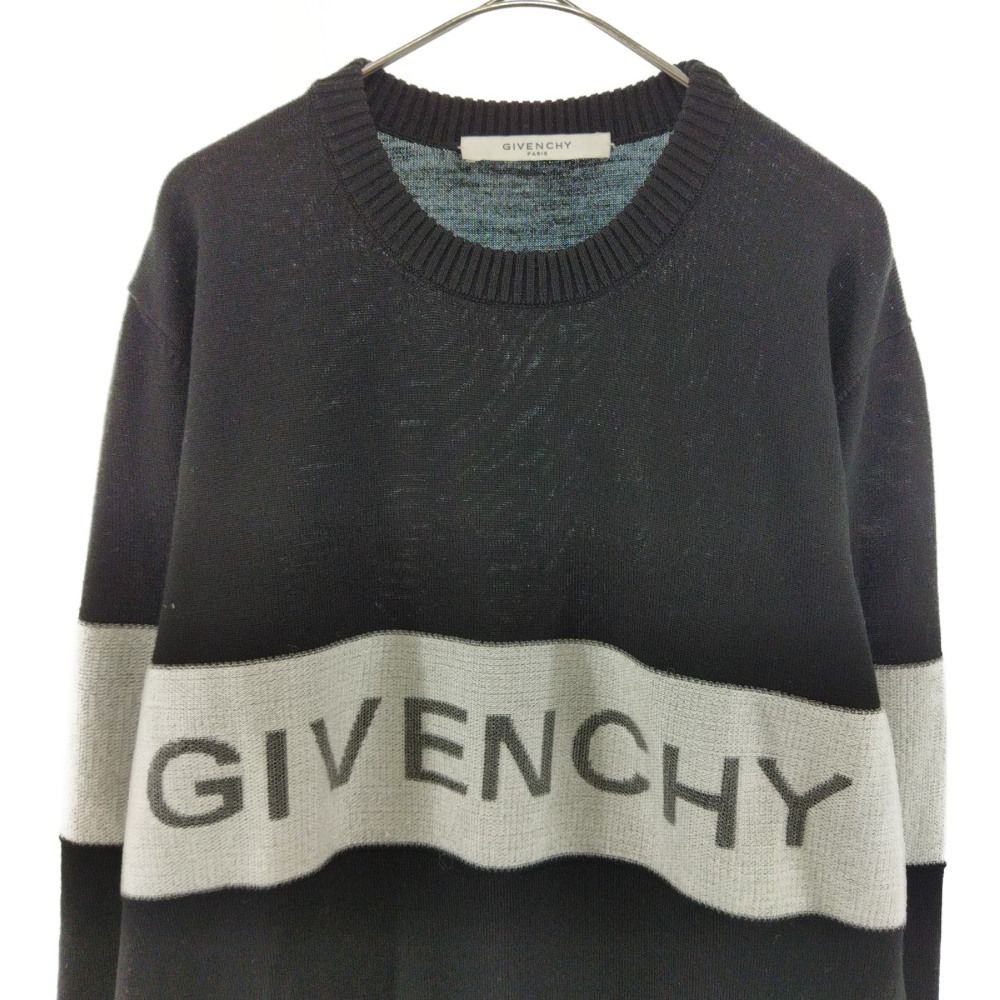 GIVENCHY (ジバンシィ) 19AW BM90AP4Y4Y ロゴジャガードニットセーター