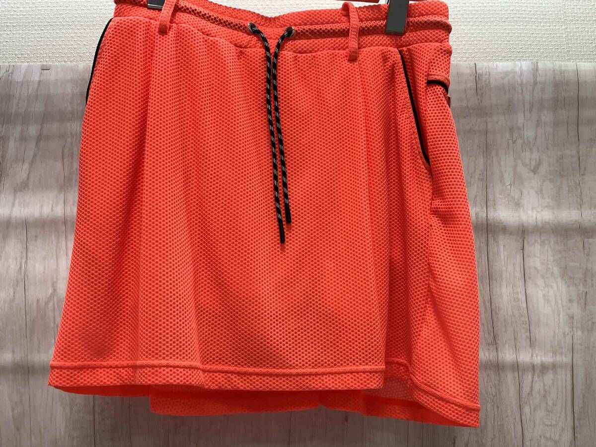 DECEMBERMAY ディッセンバーメイ メッシュ ゴルフスカート キュロット Mサイズ オレンジ