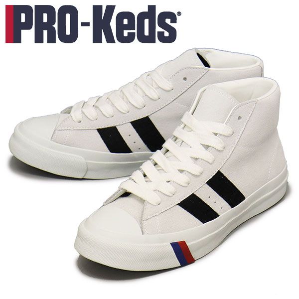 PRO-Keds (プロケッズ) PN1121 ROYAL PLUS SUEDE HI スニーカー WHITE PK008 US10-28.0cm