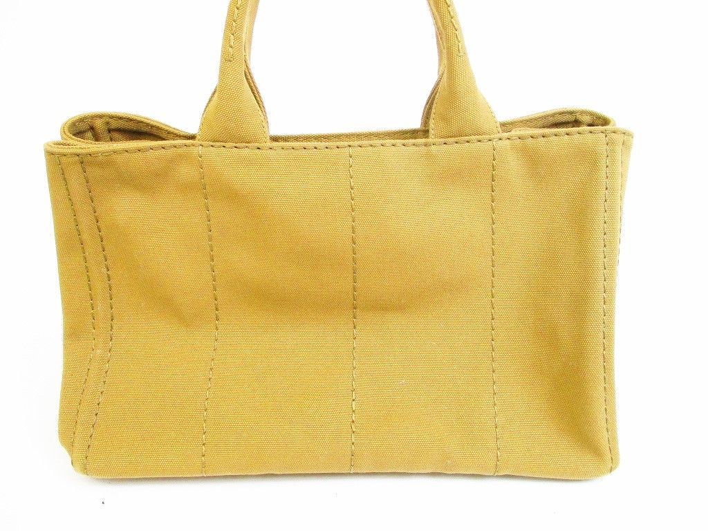 プラダ PRADA デニム キャンバス カナパ ハンドバッグ トート