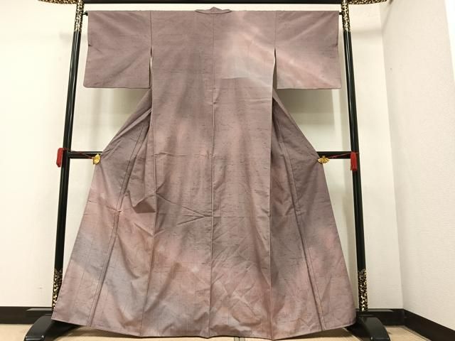 平和屋着物○石川県指定無形文化財 牛首紬 白山工房 手織り 訪問着