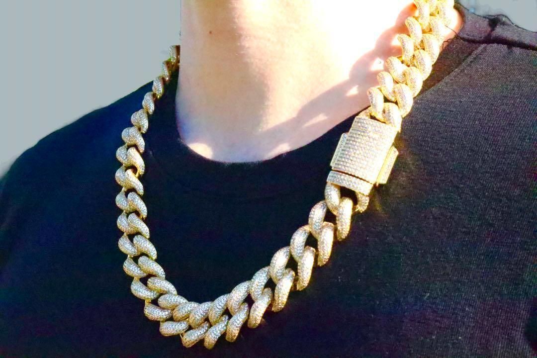 モリモリ マイアミ　キューバン 喜平 ネックレス 20\