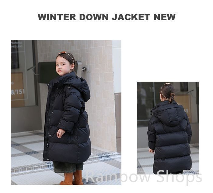 ♥ 子供服 ダウンコート ロングコート 子供 女の子 子供服 ダウンジャケット ジャケット アウター コート フード付き シンプル 冬服 保温 防寒 防寒対策 可愛い 秋冬 クリスマス 誕生日 プレゼント 韓国風edc cp01 STEELWINDOWSANDDOORS_COM