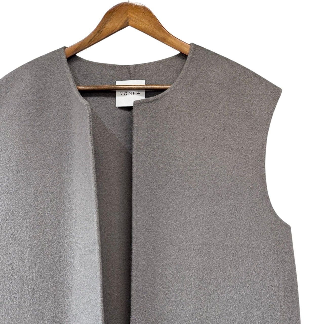YONFA ヨンファ ウールジレコート グレー R14629 - メルカリ
