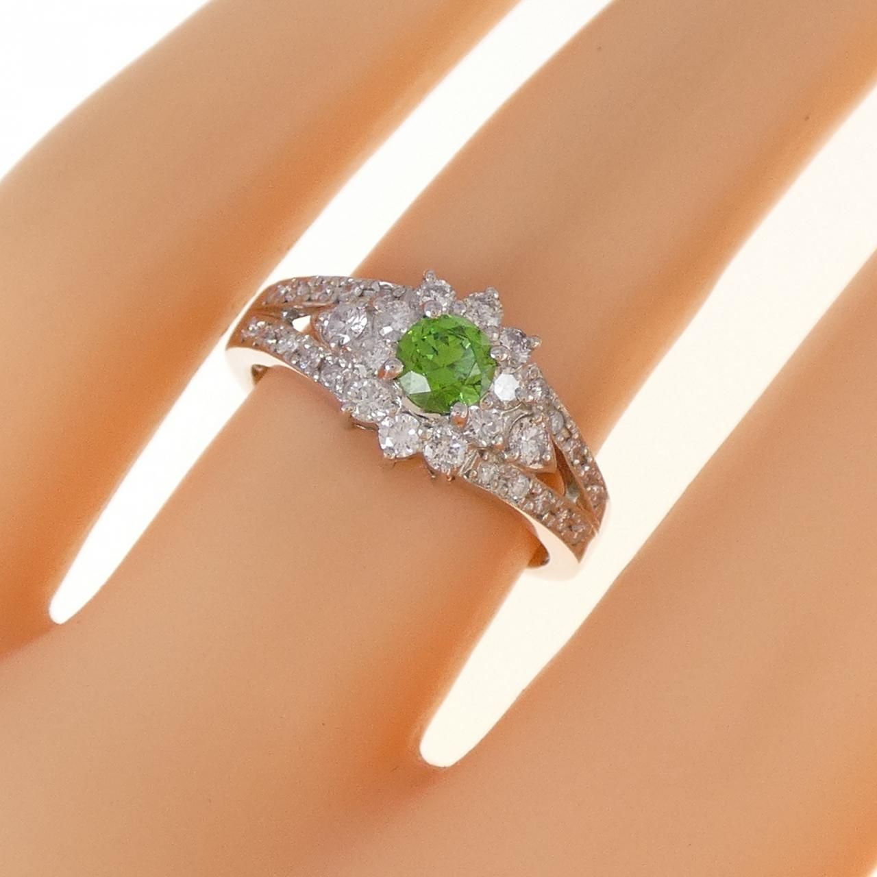 PT900 デマントイドガーネット リング 0.37CT - メルカリ 