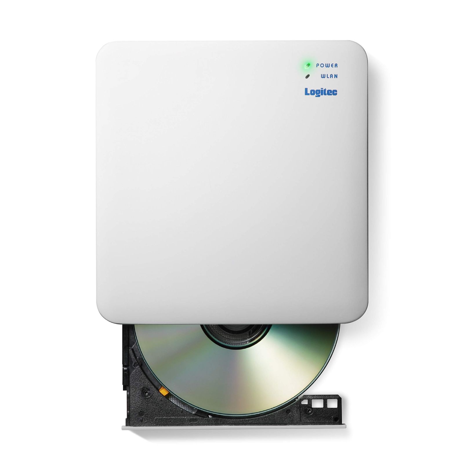 ロジテック 音楽CD取り込みドライブ WiFi 5Ghz対応 11ac iOS/Android対応 USB2.0 ホワイト LDR-PS5GWU3RWH [CD対応(5Ghz)]