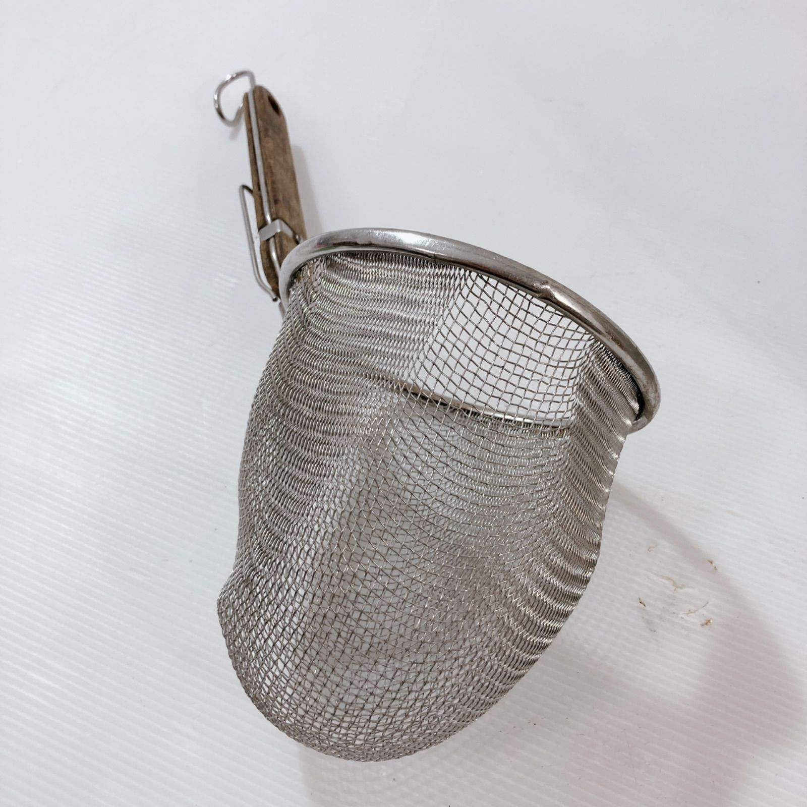 18-8半円スープ取ザル ラーメン用てぼ