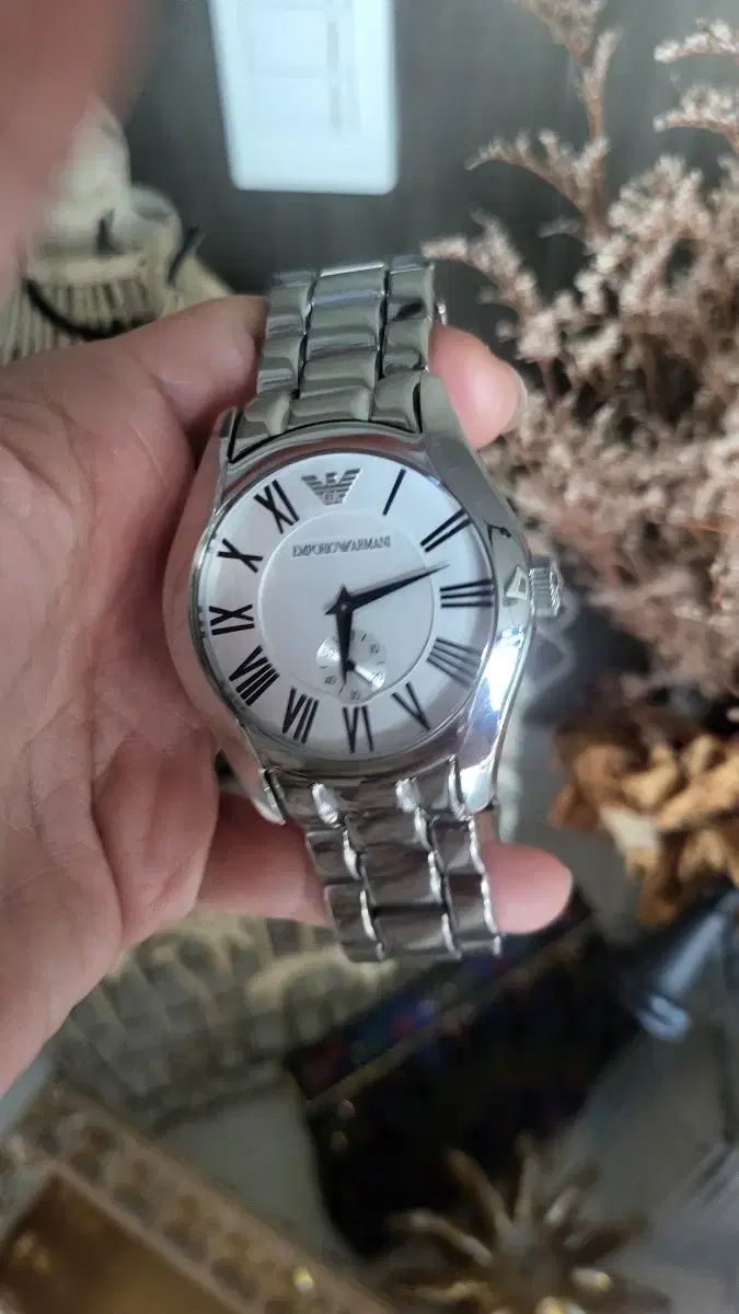 EMPORIO ARMANI エンポリオアルマーニ ARMANI アルマーニ シルバー メタル 時計 AR0647