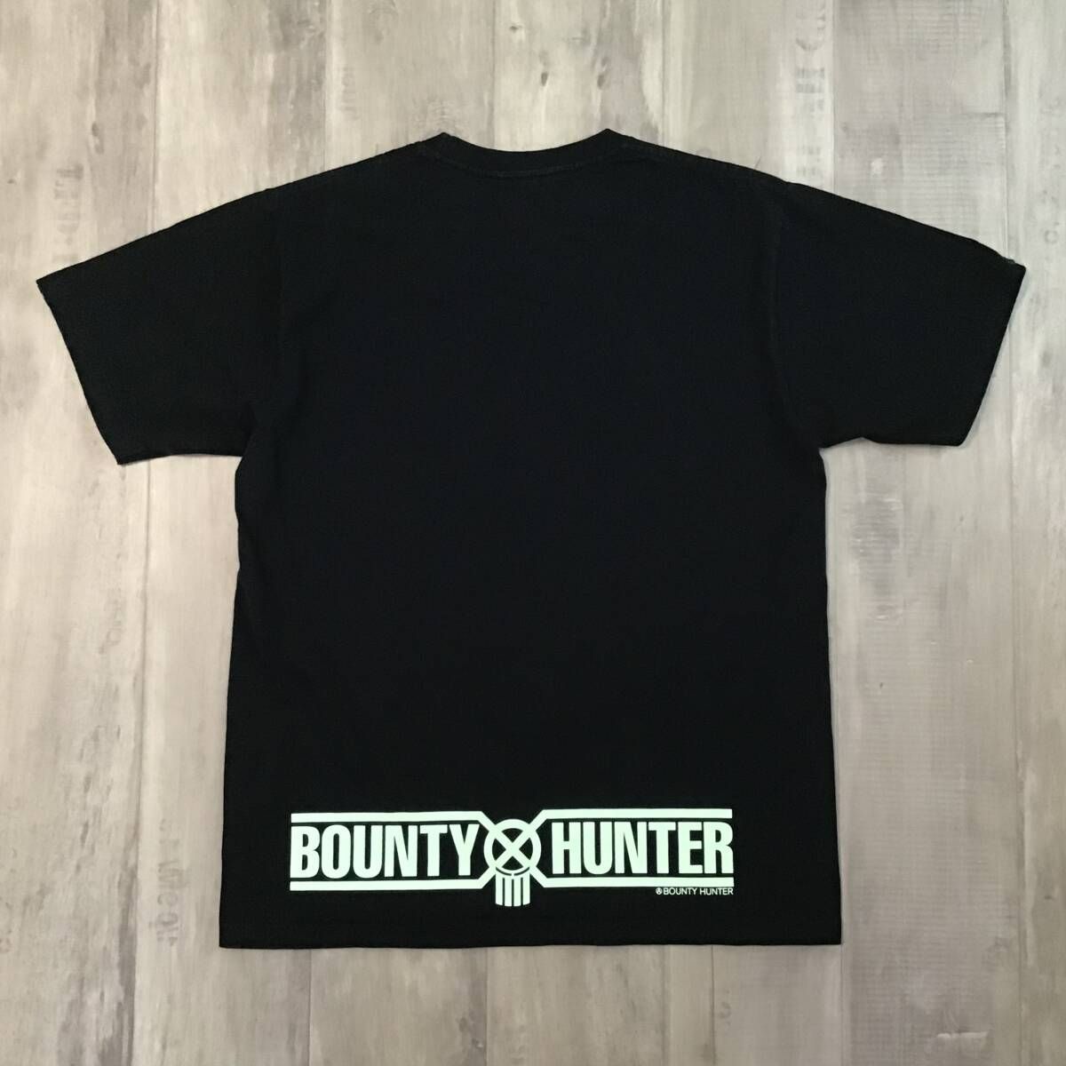☆蓄光☆ BOUNTY HUNTER × BAPE MAD シャーク Tシャツ Lサイズ a 