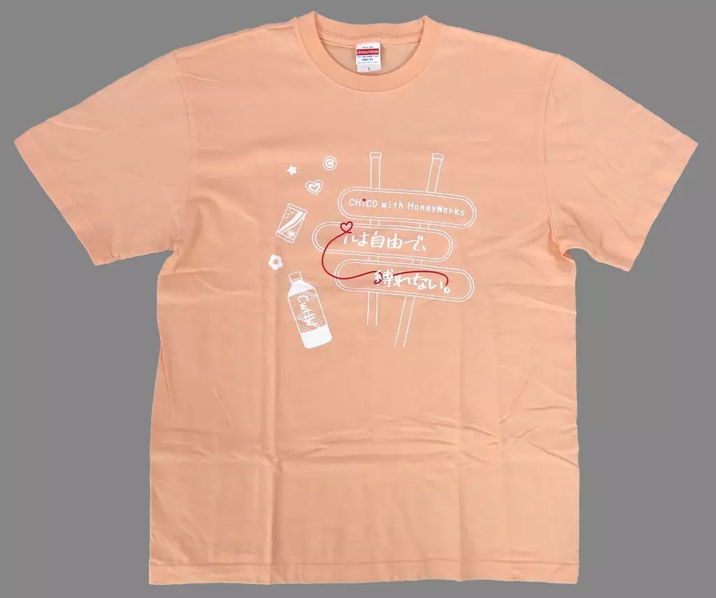 中古】Tシャツ CHiCO with HoneyWorks Tシャツ ライトオレンジ Lサイズ