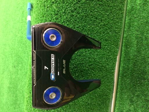 中古】 オデッセイ O WORKS BLUE #7 34インチ パター PT スチール