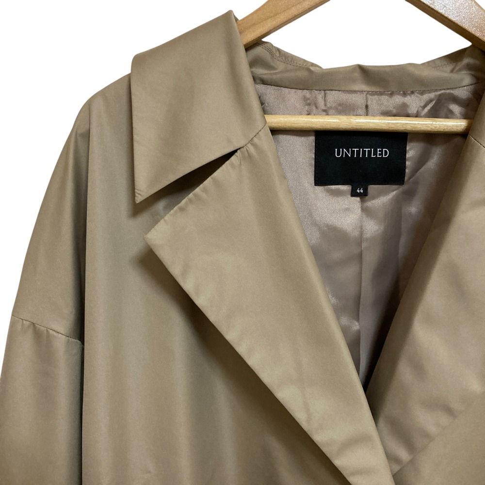 美品 UNTITLED アンタイトル ベルテッドコート 大きいサイズ44