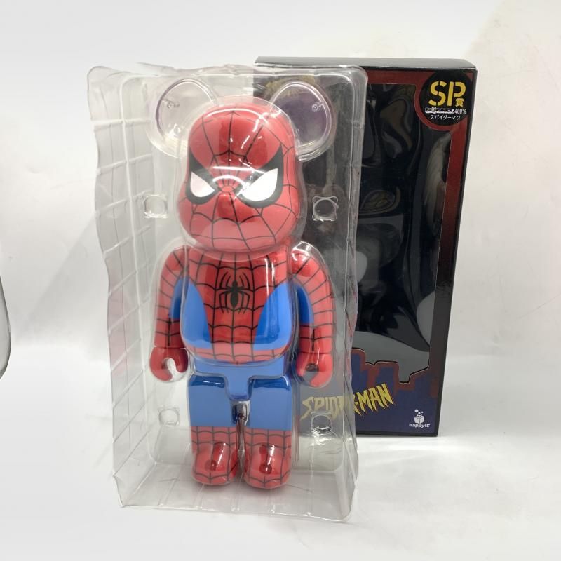 【未開封】BE@RBRICK SP賞 スパイダーマン 2025 ハッピーくじ MARVEL BE@RBRICK 400% SPIDER-MANラストワン