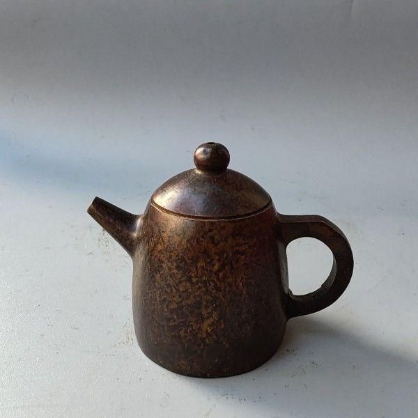 銅壺 茶道具 香道具 装飾品 工芸品 美術品 置物 茶壺 双竜匣銅