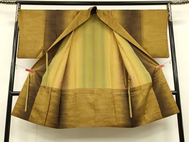 平和屋着物＃道中着　霞文　暈し染め　ロング丈　正絹　逸品　CAAV5679id 平和屋着物＃道中着 霞文 暈し染め ロング丈 正絹 逸品 CAAV5679id