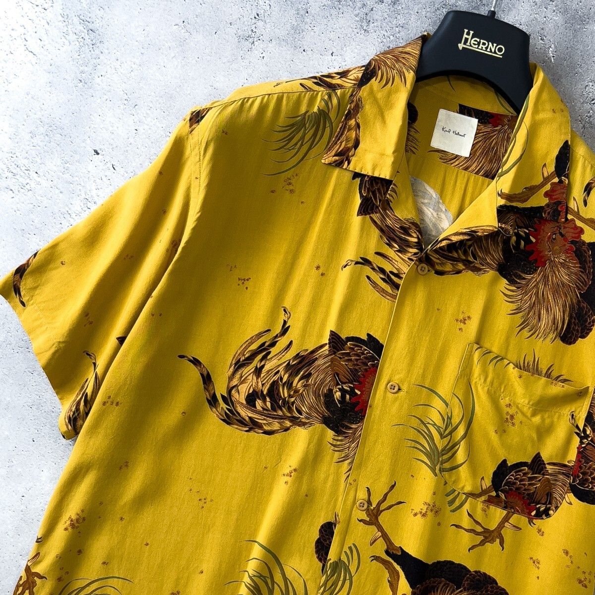 Karl Helmut カールヘルム 半袖 レーヨン アロハシャツ トップス