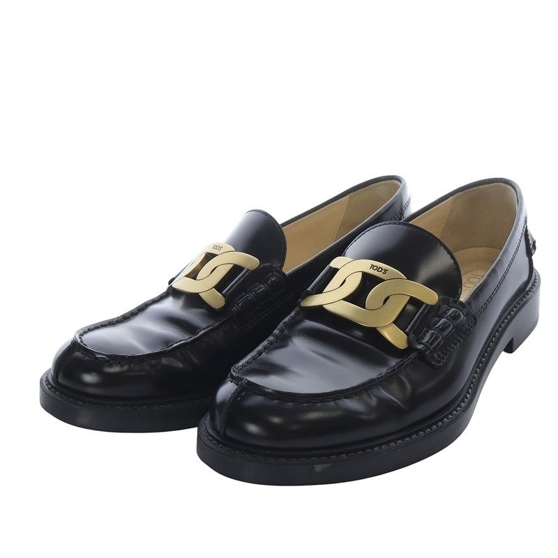 【新品】 TODS ローファー ケイト レザー ロゴ ブラック 37 楽天市場】TODS トッズ Kate Leather Loafers ケイト レザー