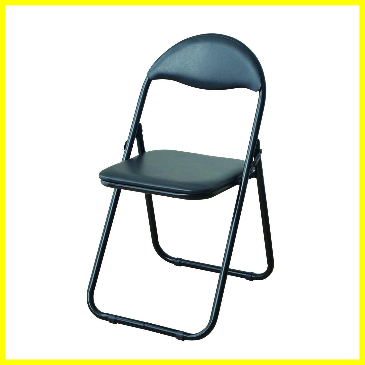 ブラック 完成品 会議椅子 軽量 YZX-08(BK) 幅44.5×奥行47.5×高さ79.5cm パイプ椅子 折りたたみ椅子 [山善]