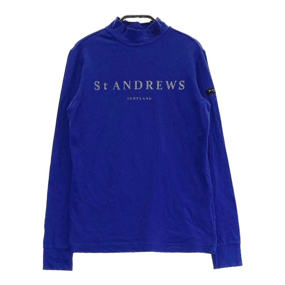 St.Andrews - coco 中古 セントアンドリュース StANDREWS レディース 長袖シャツ S 青 ブルー  ハーフジップ 起毛素材 セントアンドリュース ゴルフ レディース 長袖 トップス シャツ