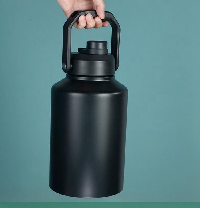 アイスコンテナ ジャグ ウォータージャグ 真空 ボトル 2.0L氷 持ち運び 保冷 50以内HOTも対応 ステンレス BBQ キャンプ 屋外 花見 氷入れ 水筒 タンク 大容量